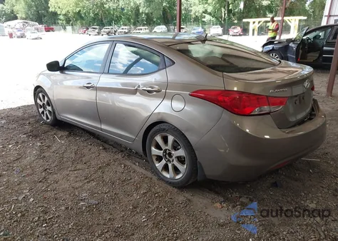 2013 Hyundai Elantra Limited z USA, uszkodzony, nr VIN 5NPDH4AE9DH220421